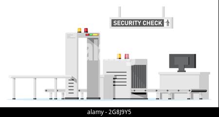 Passengers Security Check. Stock Vector