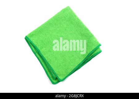 Dust remover micro fiber fabric isolate on white background Stock Photo