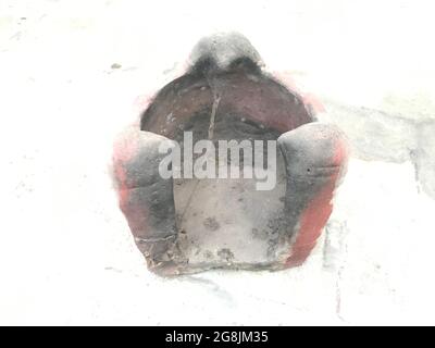 Ancient type Indian village style Stoves made of burnt clay material being used for cooking in kitchen home equipment Stock Photo