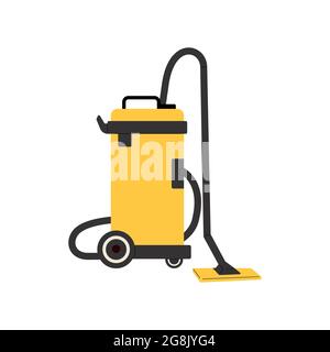 Vacuum cleaner. Electrical appliance for cleaning. Stock Vector