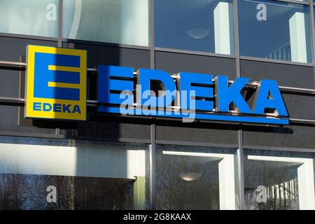 Edeka Geschäft in dem Einkaufszentrum Riem Arcaden in München am 13 ...