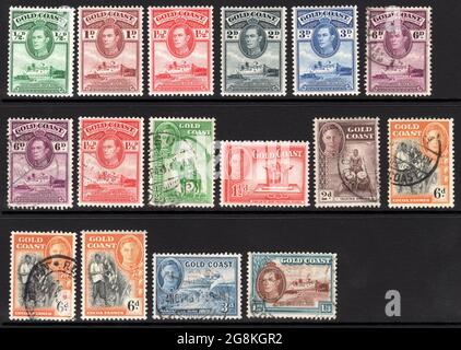 old Gold Coast Ghana postage stamp Stock Photo - Alamy