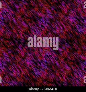 Seamless abstract pattern with abstract red and purple chaotic lines on dark background Stock Photo