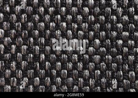 High detailed texture of fiber fabric textile material, close-up photo Stock Photo