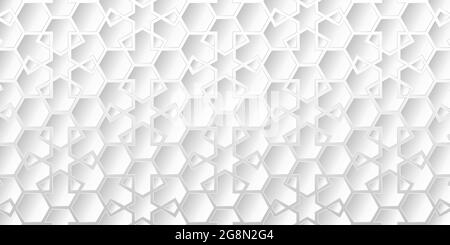 Abstract geometric seamless pattern vintage art deco. Luxury with white and gray elegant traditional background. Design for invitation, carpet Stock Vector
