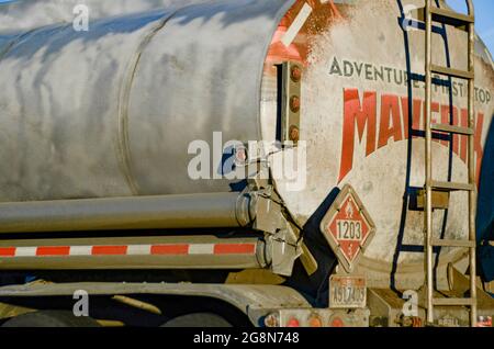 Maveril Gas Truck in the US Southwest Stock Photo