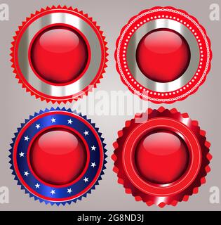 Empty glossy aniversary label/emblem Stock Vector
