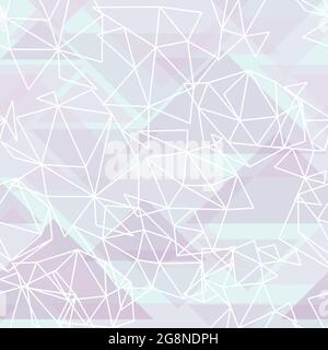 Triangle shape blue and purple pattern Stock Vector