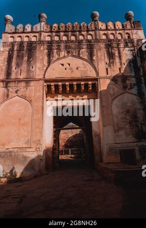 Closeup of Fort Mosque Juma Masjid in Gandikota Stock Photo