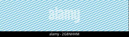 Oktoberfest 2021 background with seamless blue white checkered pattern Stock Vector