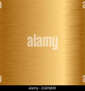 Gold brushed metal texture background for industrial purposes Stock Vector