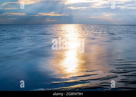 Wirral Sea Scapes and Beaches Stock Photo