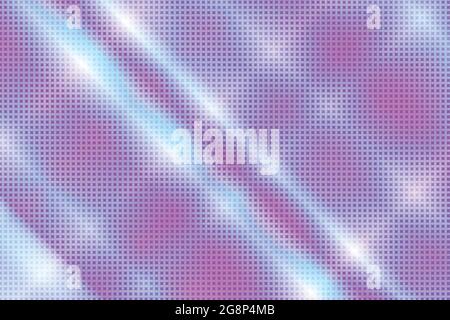 90-s style. Creative illustration in halftone style with pink and blue gradient. Abstract colorful geometric background. Pattern for wallpaper, web Stock Vector