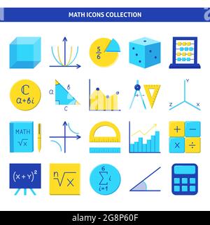 Fraction calculator. Math and geometry symbols. Education material ...