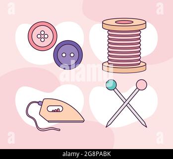 four fashion items Stock Vector