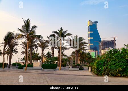 Jeddah beach Saudi Arabia April 30 2021 - Red Sea corniche View
