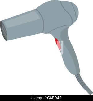 Vector emoticon illustration of a hair dryer Stock Vector