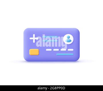 Healthcare smart card abstract concept vector illustration. Manage ...