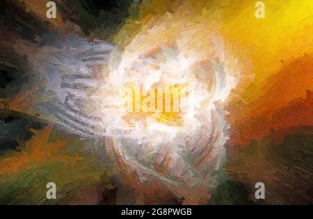 Multicolored texture painting. Abstract art background. Stock Photo