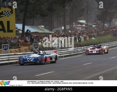 Henri Pescarolo / Gérard Larrousse, Equipe Gitanes, Matra-Simca... News Photo - Getty Images
