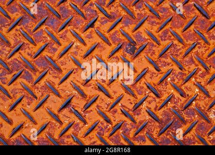 Rusty metallic surface background Stock Photo