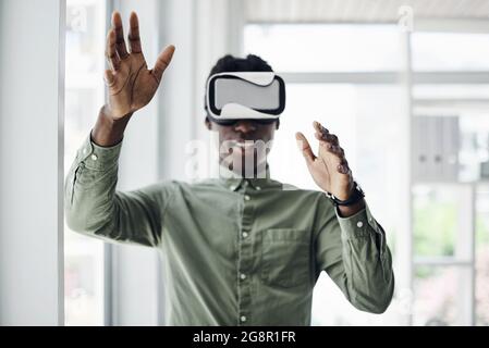 Doing business in a whole new world Stock Photo