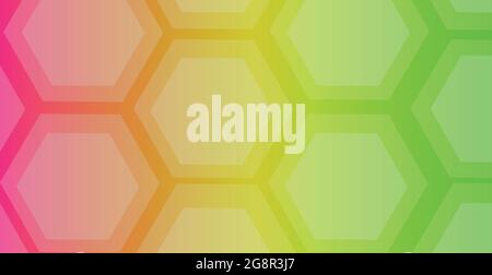 Gradient background texture, large abstract hexagons - Vector illustration Stock Vector