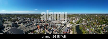 Aerial Townscape Guelph Ontario Canada Stock Photo - Download