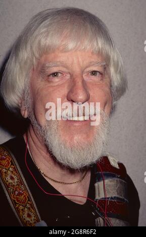 Caroll Spinney, the puppeteer who played Big Bird and Oscar the Grouch on 'Sesame Street' from its inception in 1969 attends 'Lullaby' PBS Pledge in New York City on April 21, 1996.  Photo Credit: Henry McGee/MediaPunch Stock Photo