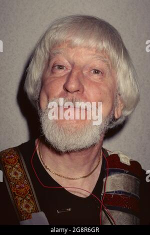 Caroll Spinney, the puppeteer who played Big Bird and Oscar the Grouch on 'Sesame Street' from its inception in 1969 attends 'Lullaby' PBS Pledge in New York City on April 21, 1996.  Photo Credit: Henry McGee/MediaPunch Stock Photo