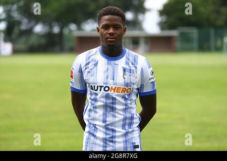 Berlin, Germany. 22nd July, 2021. Football: Bundesliga, Hertha BSC, portrait photos, 2021/22 season. Daishawan Redan. Credit: Michael Hundt/dpa/Alamy Live News Stock Photo