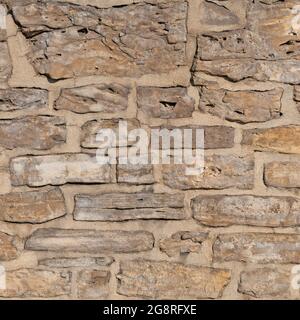 Wall made of natural stones Stock Photo