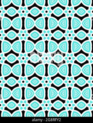 Geometric seamless tile pattern Stock Photo