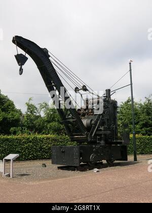 Rail steam crane built by Marshal Fleming who made heavy cranes for the ...