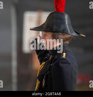 The Blues and Royals of the Household Cavalry taking part in the  Dismounting Ceremony, or 4 'O' Clock Parade, at the Horse Guards, London,  UK Stock Photo - Alamy