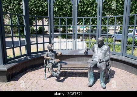 Gunter Grass Monument in Gdansk, Poland. June 23rd 2021 © Wojciech Strozyk / Alamy Stock Photo *** Local Caption *** Stock Photo