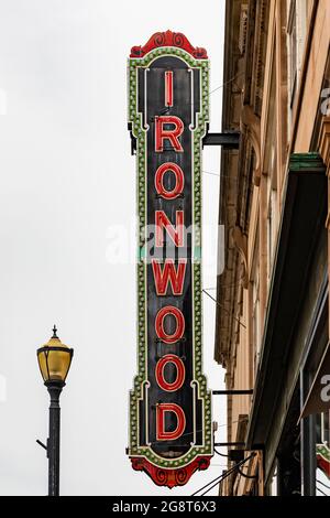 Historic Ironwood Theatre beautifully restored in Ironwood Upper