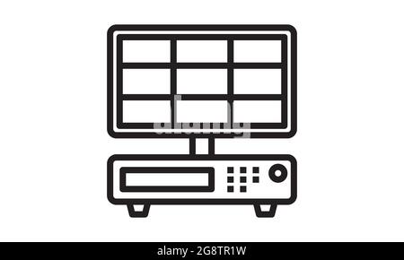 dvr icon isolated on white background, vector illustration Stock Vector