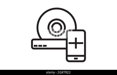 Cctv controller icon flat style vector illustration. Stock Vector