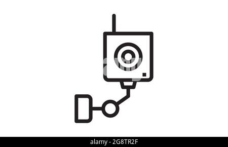 Ip camera icon premium quality vector image Stock Vector