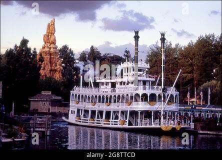 River Boat ride at Disneyland circa 1980 Stock Photo