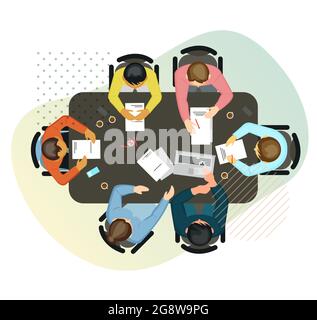 Business Board Meeting Stock Illustration as EPS 10 File Stock Vector