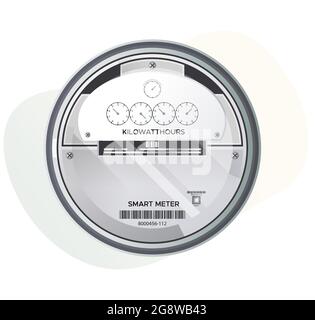 Electrical Power Meter - Stock Illustration as EPS 10 File Stock Vector