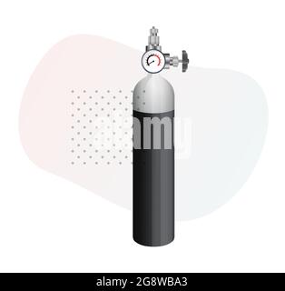 Medical Oxygen Cylinder - Stock Icon as EPS 10 File Stock Vector