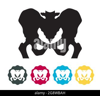Osteoarthritis - Hip Bone - Stock Icon as EPS 10 file Stock Vector