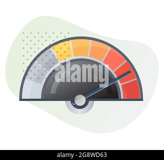 Situation Alert - High Risk  - Illustration as EPS 10 File Stock Vector