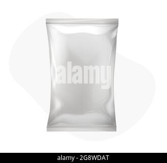 Flexible Pouch Sachet - Vector Illustration as EPS 10 File Stock Vector