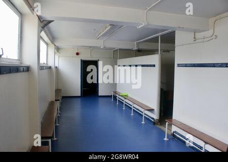 changing room in a classic english secondary school in london england ...