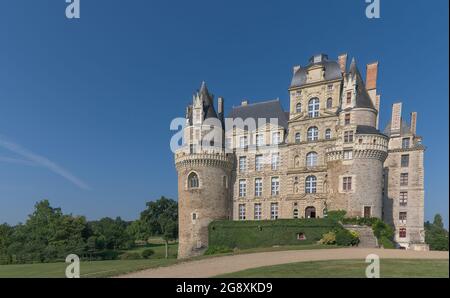 Château de Brissac at Brissac-Quincé, Loire Valley, France Stock Photo