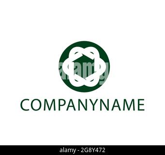 Ready logo depicting a star made of two rounded interwoven triangles Stock Vector